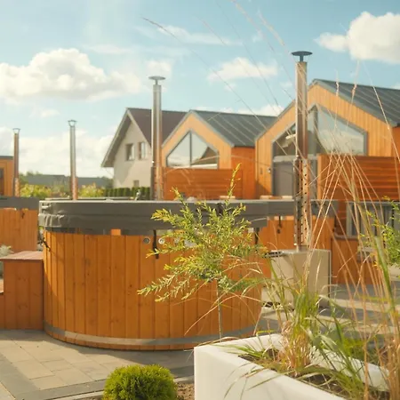 Nadmorskie Chatki - Sauna - Opcja Z Prywatna Balia Kapielowa Lub Bez בית נופש